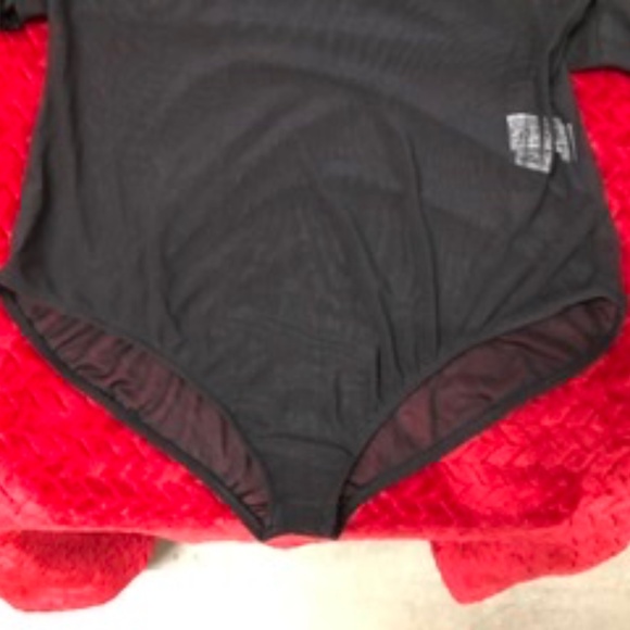 ZARA Semi Sheer Bodysuit w Fathers, M, NWT - Picture 6 of 6